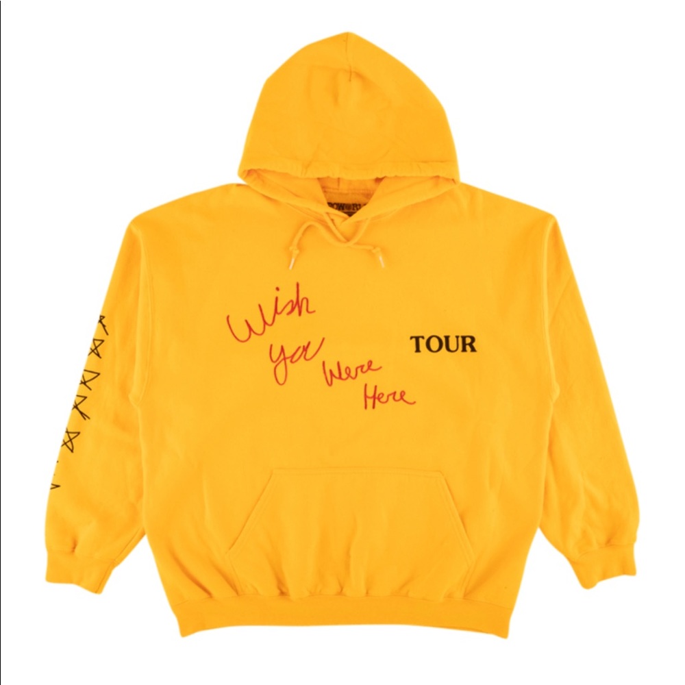 Travis Scott Yellow Tour Hoodie size XL